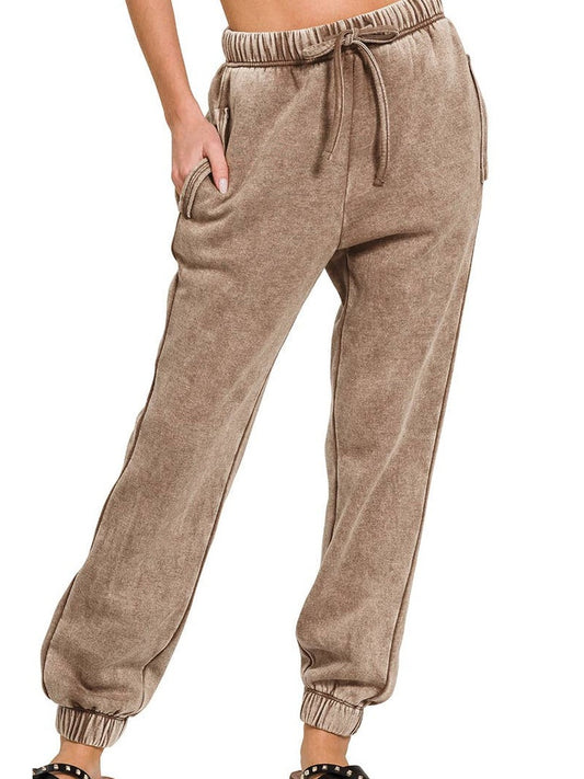 FLEECE SWEATPANTS WITH POCKETS