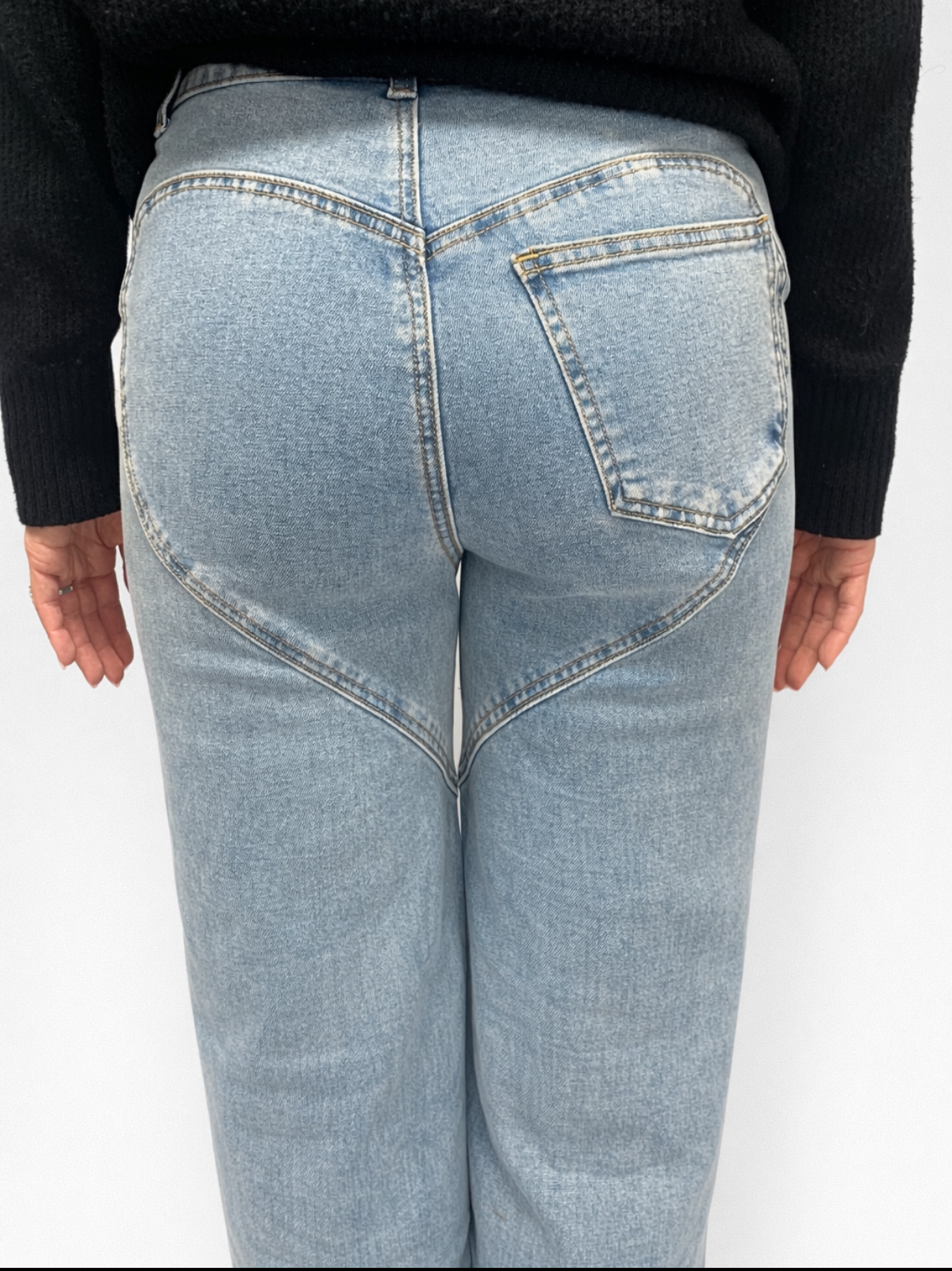 ERIKA WITH A K LIGHT WASH JEANS