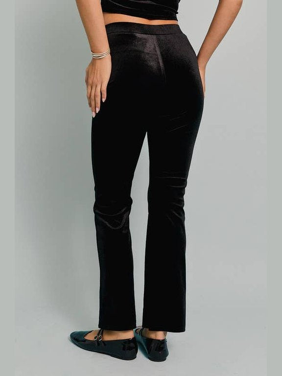 BLACK BOW VELVET TANK MATCHING SET