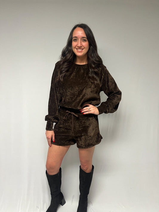 BROWN SUGAR SHORT SET