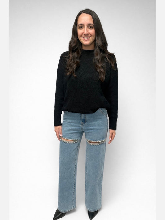 ERIKA WITH A K LIGHT WASH JEANS