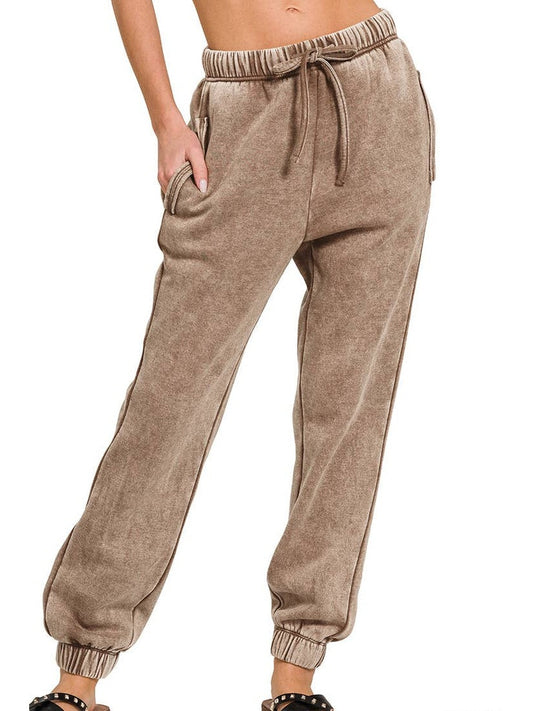 FLEECE SWEATPANTS WITH POCKETS