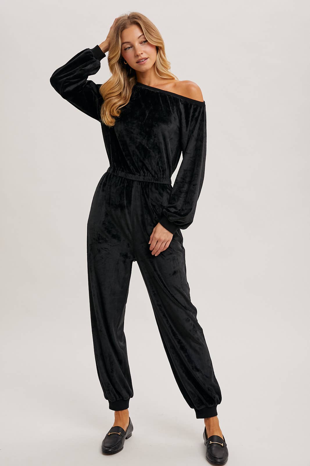 VELVET JUMPSUIT 2 COLOR OPTIONS