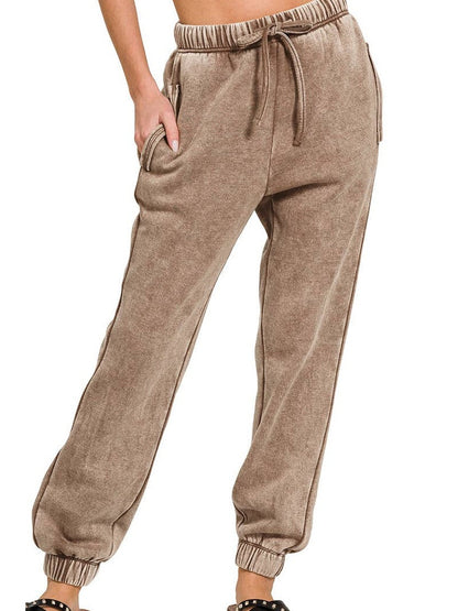 FLEECE SWEATPANTS WITH POCKETS