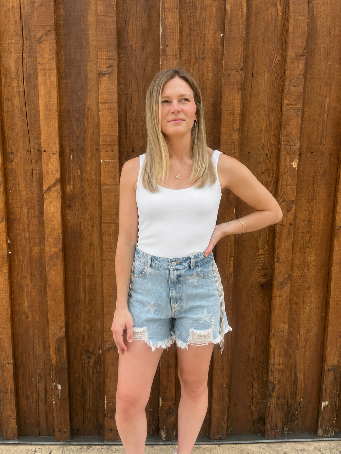 WHITE SCOOP NECK BODYSUIT
