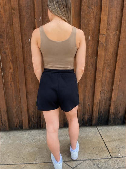 MOCHA SCOOP NECK BODYSUIT