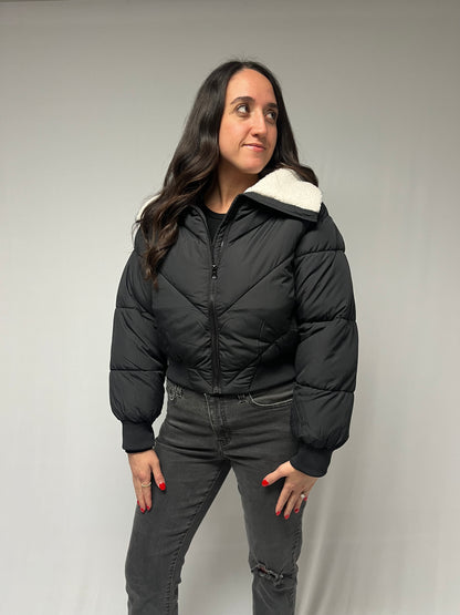 SHERPA COLLAR PUFFER JACKET