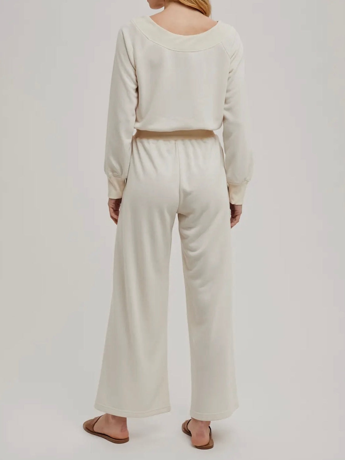 WIDE NECK OFF THE SHOULDER JUMPSUIT